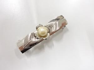 アンティーク　パール　帯留め